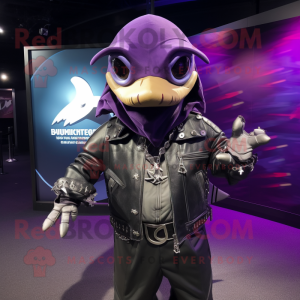 Purple Swordfish mascotte...