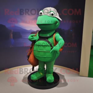 nan Golf Bag mascot costume character dressed with a Turtleneck and Bracelets