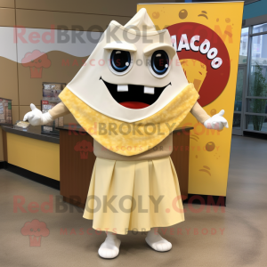 Cream Nachos maskot kostume...