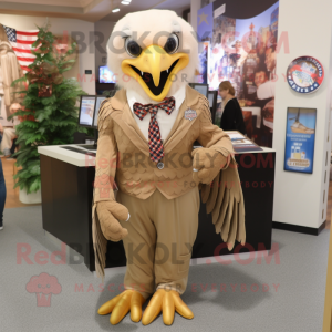 Tan Bald Eagle mascotte...