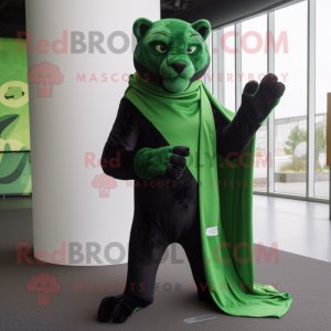 Green Panther maskot drakt...