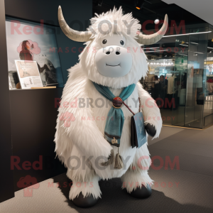 White Yak mascotte kostuum...