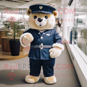 Navy Teddy Bear maskot...