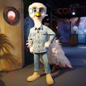 Cream Peacock mascotte...