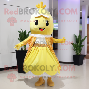 Gold Radise maskot kostume...