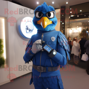 Blue Eagle mascotte kostuum...