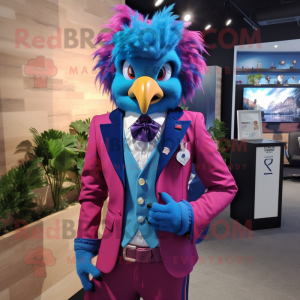 Magenta Blue Jay mascotte...