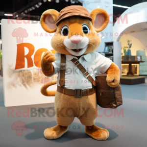 Rust Dormouse maskot kostym...