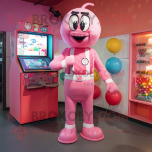 Pink Gumball Machine maskot...