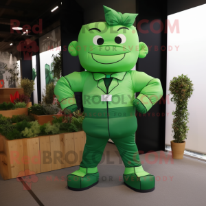 Green Strongman mascotte...