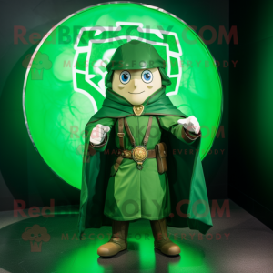 Grøn Celtic Shield maskot...