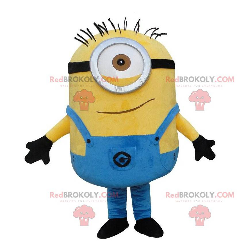 Disfraz de Minions vestido con un mono blanco y Tamaño L (175-180 CM)