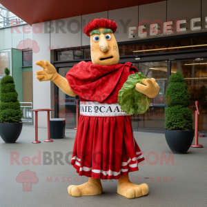 Red Caesar Salad mascotte...