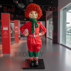 Red Irish Dancer mascotte...