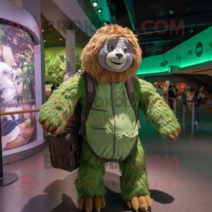 Green Giant Sloth maskot...