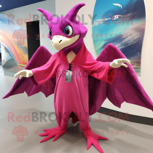 Magenta Pterodactyl maskot...