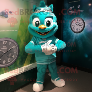 Teal polshorloge mascotte...