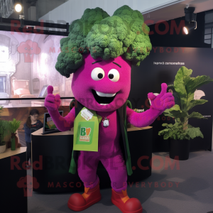 Magenta Broccoli maskot...