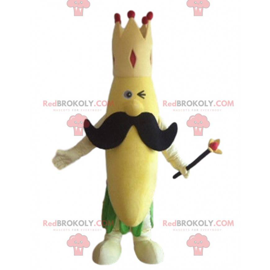 Potato mascot with sunglasses and king crown - Sizes L (175-180CM)