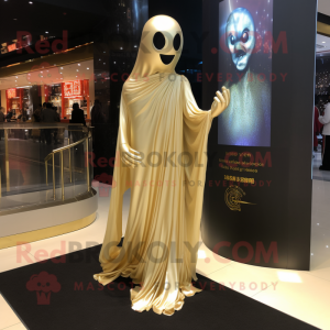 Gold Ghost maskot kostume...