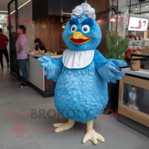 Blue Fried Chicken mascotte...