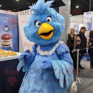 Blue Fried Chicken mascotte...