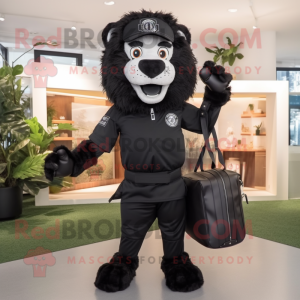 Black Tamer Lion maskot...