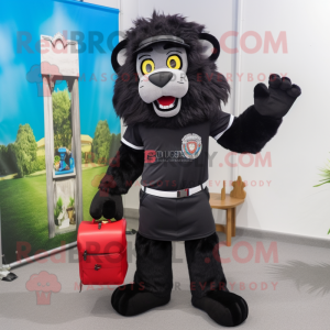 Black Tamer Lion maskot...