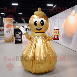 Gold Soda Can maskot...