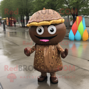 Brown Hamburger mascotte...