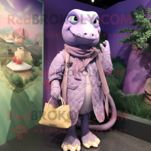 Lavendel Anaconda maskot...