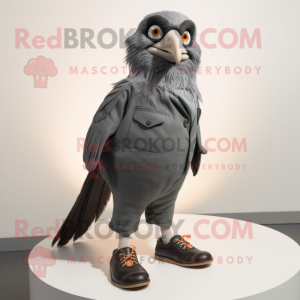 Gray Blackbird mascotte...
