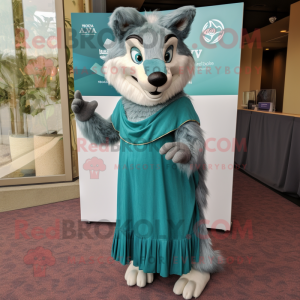 Teal Say Wolf costume de...