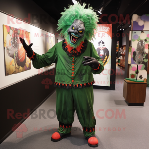 Forest Green Evil Clown...