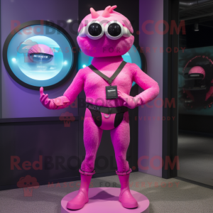 Roze Cyclops mascotte...