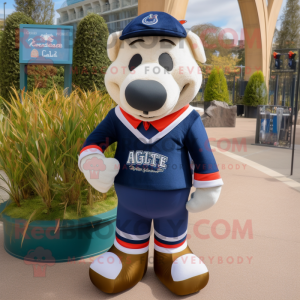 Navy Aglet mascotte kostuum...