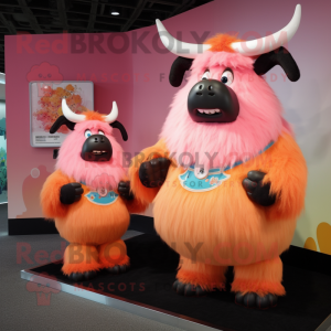 Peach Yak mascotte kostuum...