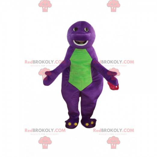 Mascote dinossauro roxo. Costume Dinosaur em Mascot Dinosaur Mudança de cor  Sem mudança Cortar L (180-190 Cm) Esboço antes da fabricação (2D) Não Com  as roupas? (se presente na foto) Não Acessórios