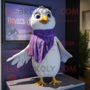 Lavender Dove maskot drakt...