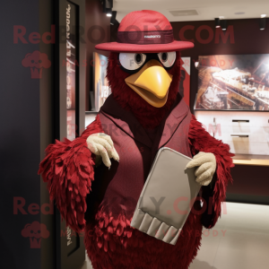 Maroon Hens maskot drakt...