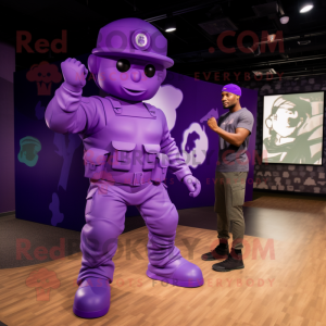 Purple Army Soldier...