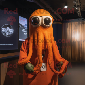 Rust Squid maskot kostume...