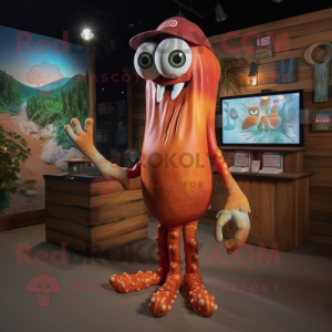 Rust Squid mascotte kostuum...