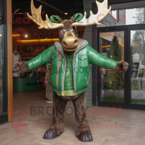 Green Moose mascotte...