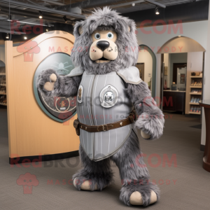 Grå Celtic Shield maskot...
