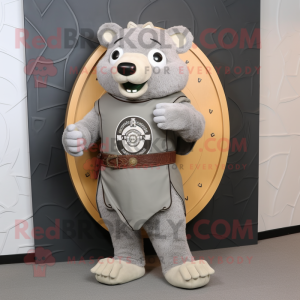 Grå Celtic Shield maskot...