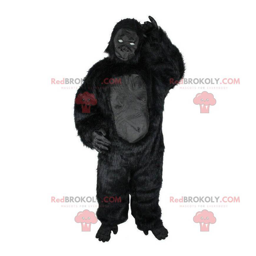 Black gorilla mascot, great black monkey costume Sizes L (175-180CM)