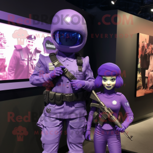 Lavendel Gi Joe maskot...