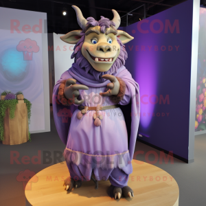 Lavendel Minotaur maskot...