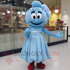 Sky Blue Meatballs maskot...